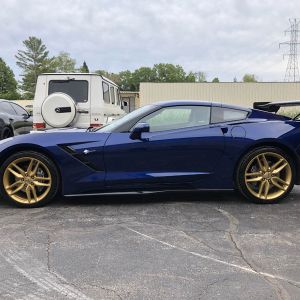 Customized 2019 Chevrolet Corvette C7 Stingray with Paint Protection