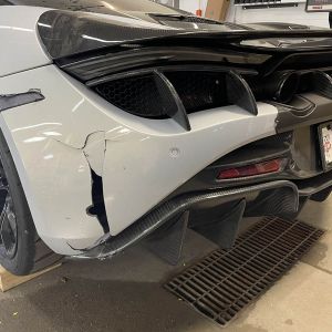 Damage on a 2023 McLaren 720S